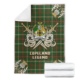 Copeland Tartan Gold Courage Symbol Blanket